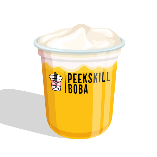 Mango Green Tea Cheese Foam